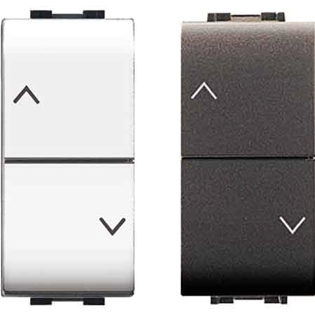 DOPPIO PULSANTE INTERBLOCCATO 'MYLIFE' 10A 250V - Grigio - EC ELETTROCANALI