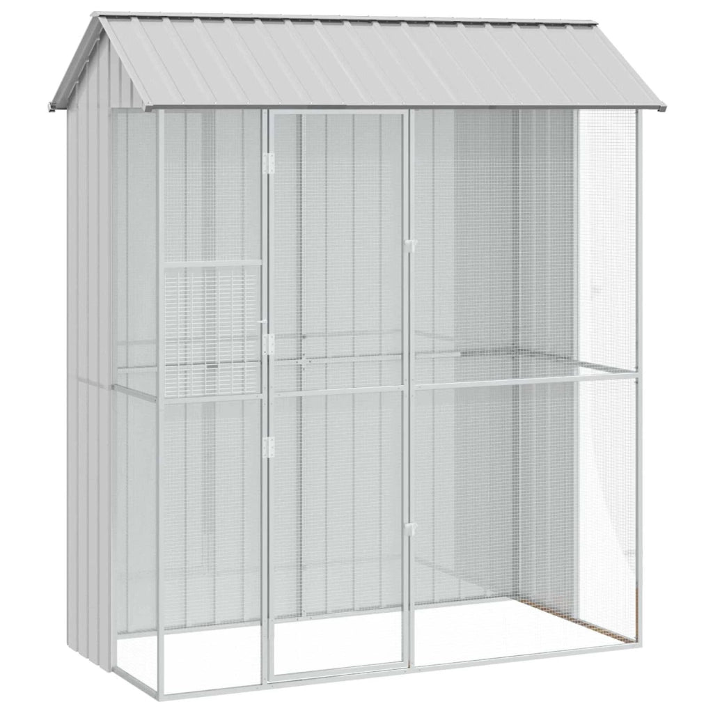 Gabbia per uccelli Grigio 215 x 110 x 247 cm Acciaio zincato 3325173