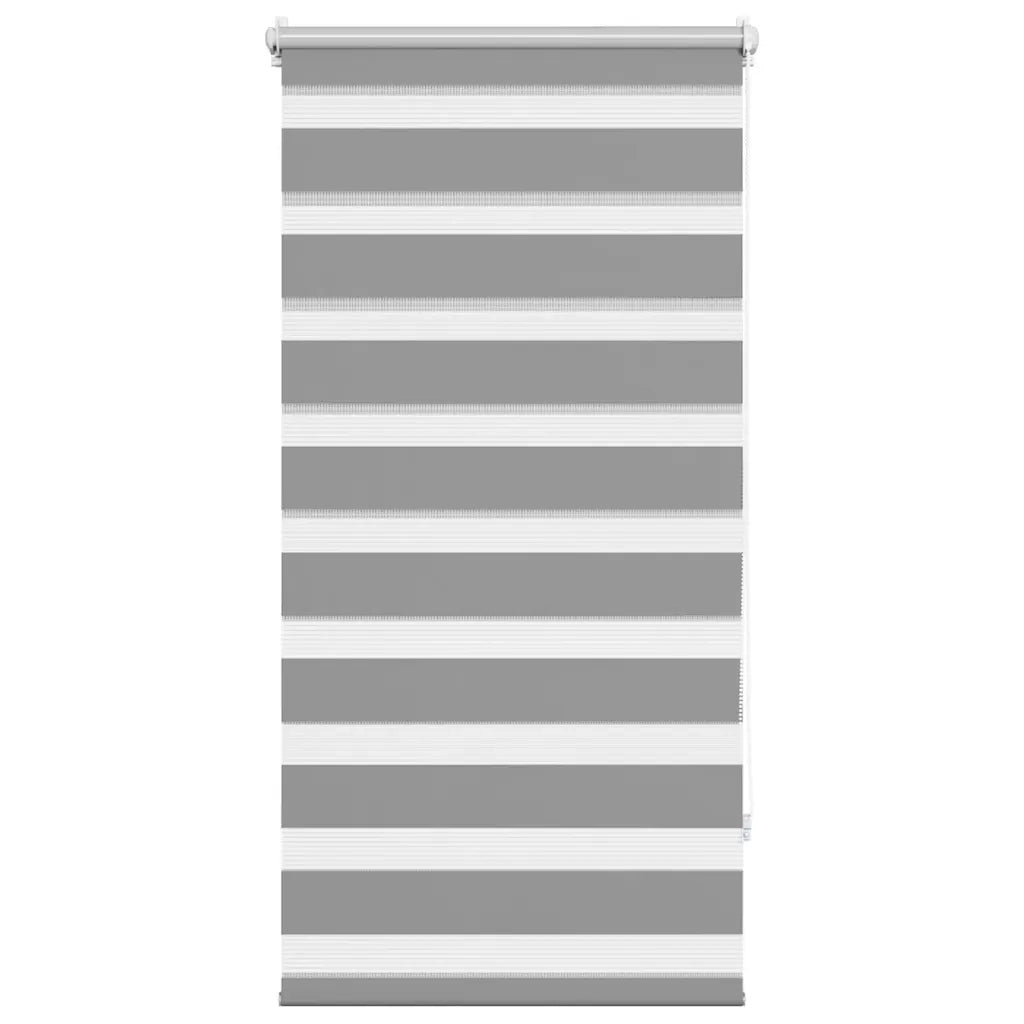 Tenda a rullo | Tenda avvolgibile zebra 60,9x120 cm Tessuto Larghezza 56,7 cm grigio