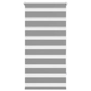 Tenda a rullo | Tenda avvolgibile zebra 60,9x120 cm Tessuto Larghezza 56,7 cm grigio