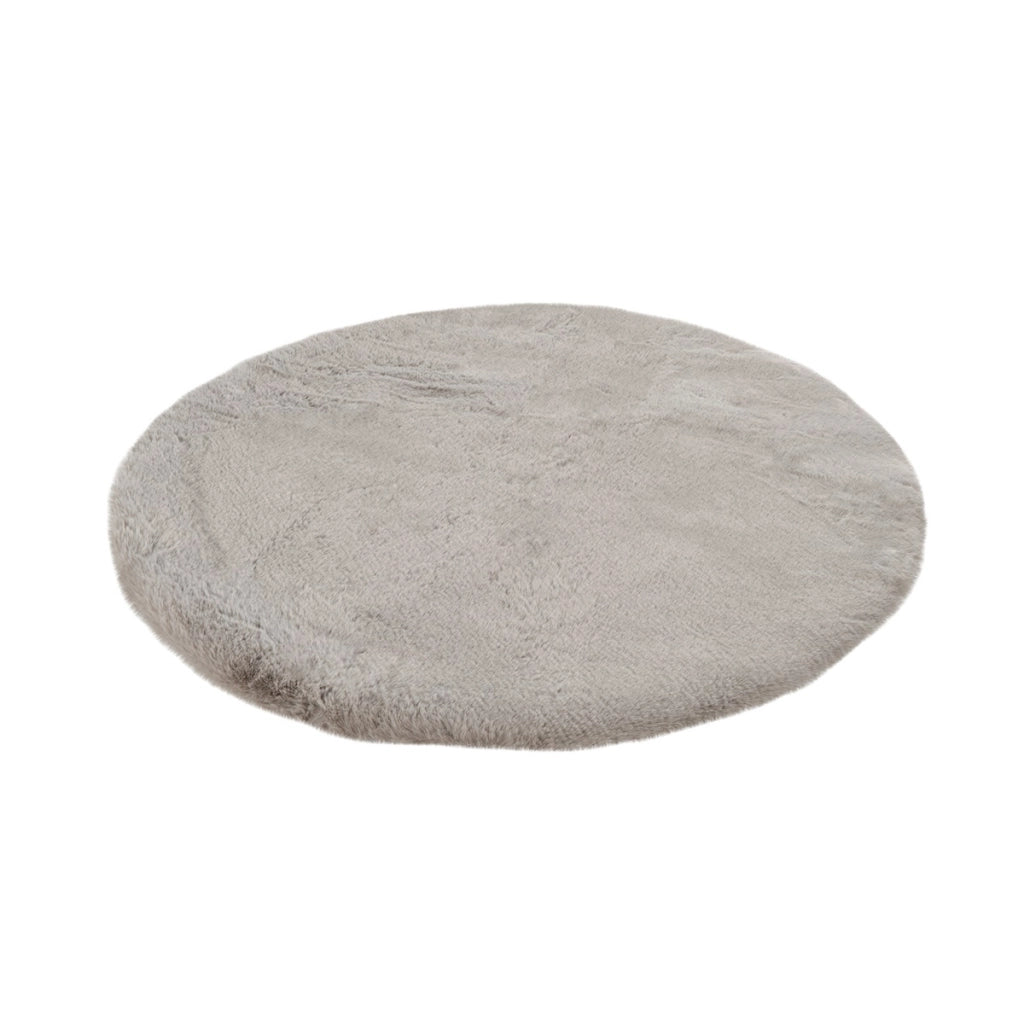 Tappeto da bagno Rabbit rotondo grigio chiaro O 100cm