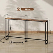 Scaffale accessori - Stile industriale - Sottile - Acciaio - 160 x 20 x 80 cm