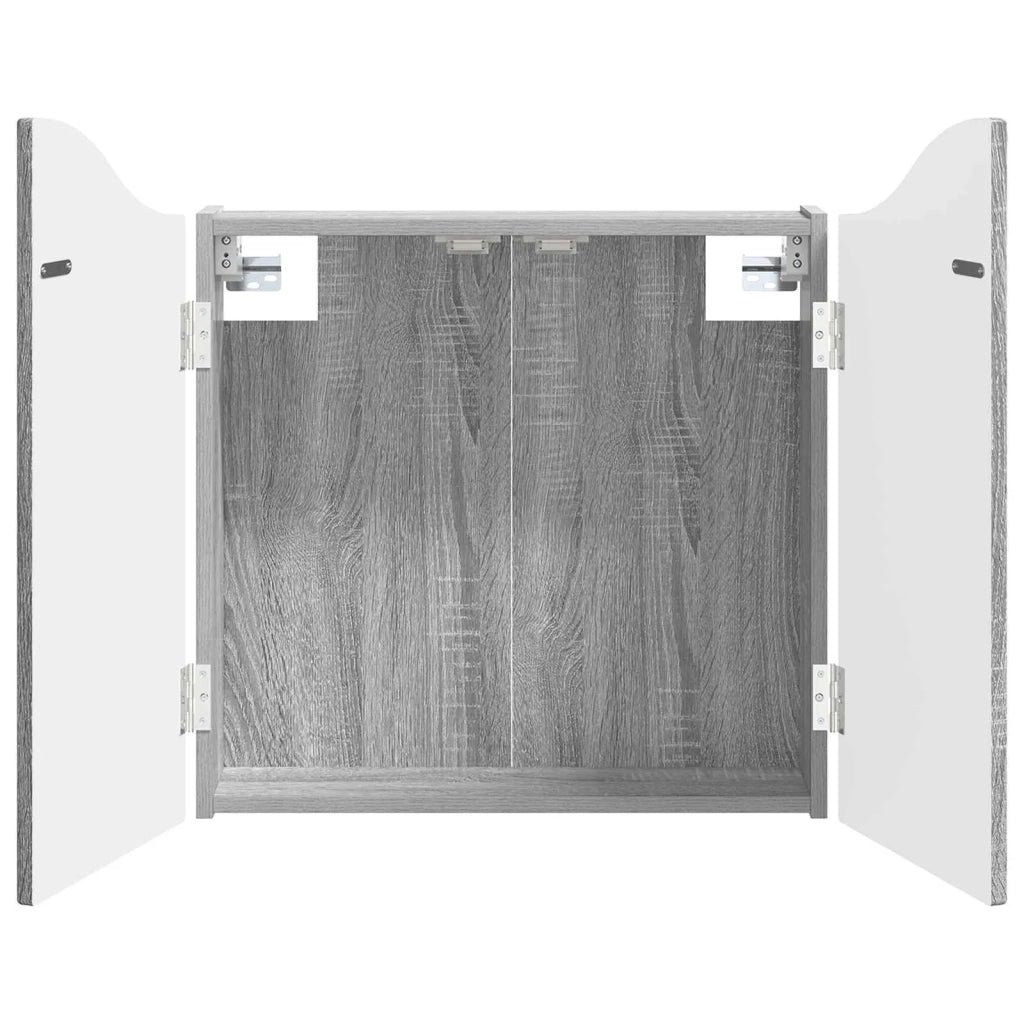 Armadio per Dartboard Sonoma grigio 56 x 12 x 63 cm 8006657