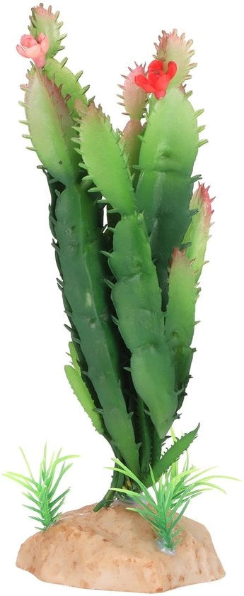 Pianta di Cactus - Pianta Artificiale per Terrario - Decorazione per Lucertola/Geco - Pianta Simulata - Architettura del Paesaggio - Materiale Sostenibile - Pianta Finta