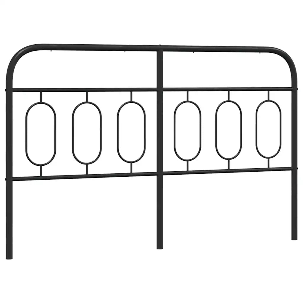 Testiera | Testata di Ricambio in Metallo Nero 137 cm