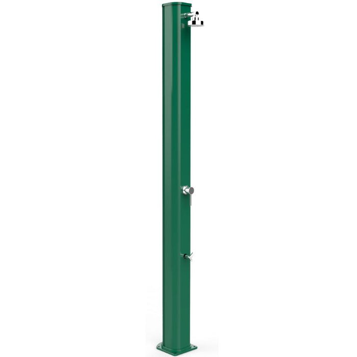 Doccia Solare Big Jolly 40 Litri In Alluminio Con Lavapiedi Colore Verde Scuro Cv-A320/6016