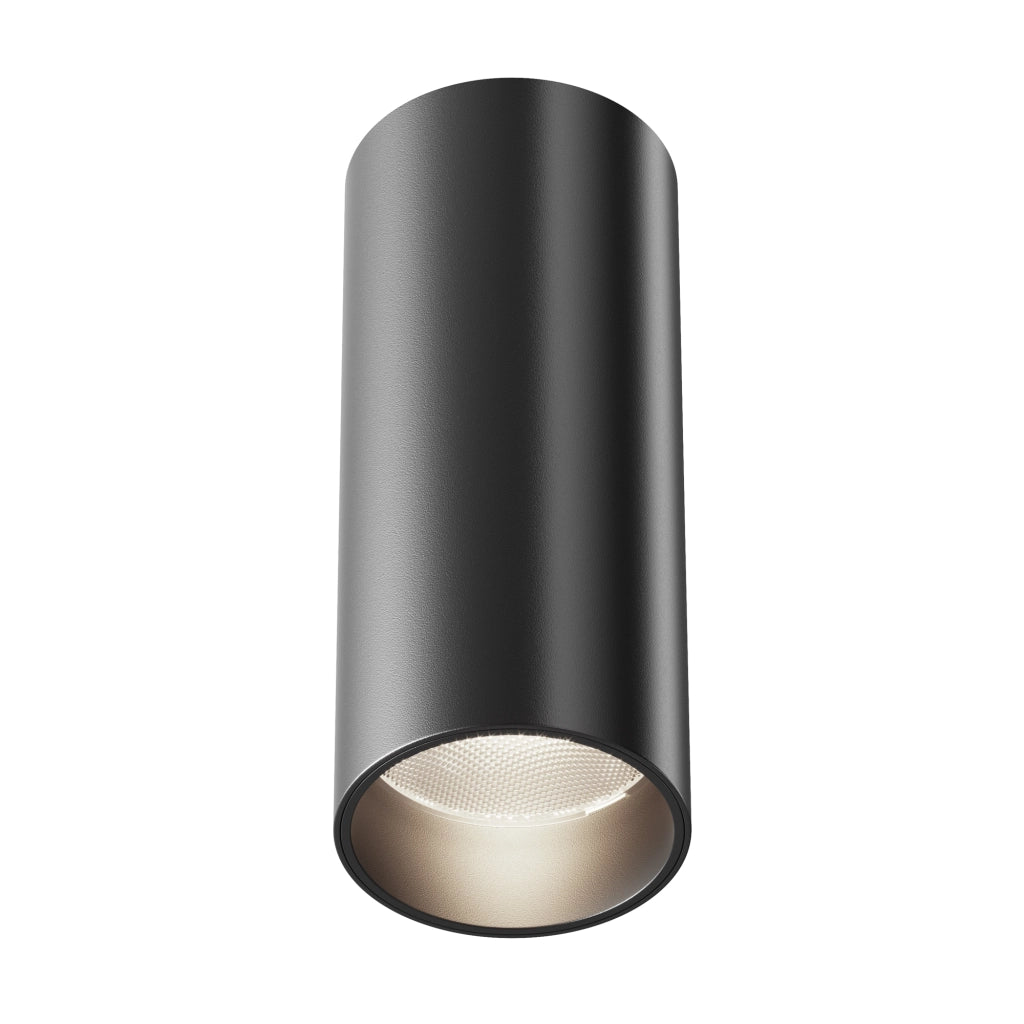 Plafoniera Maytoni Focus LED 12W 4000K nera alluminio