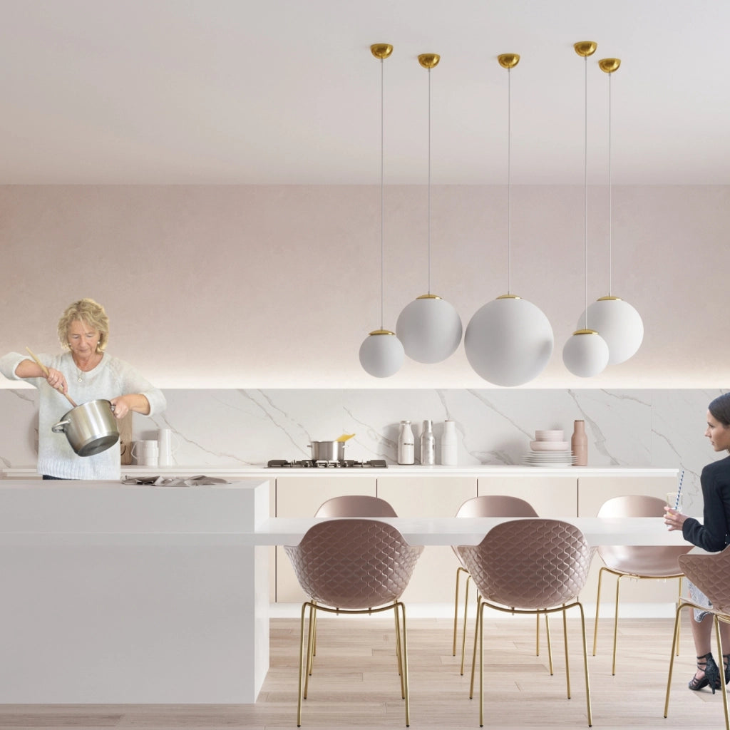 Lampada a sospensione Franco 20 oro Pure Lume E27