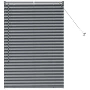 Tendaggi a Veneziana | Tenda a lamelle Grigio scuro 130 x 85 cm Alluminio