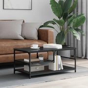 Tavolino da salotto Rovere Nero 90 x 49 x 40 cm 886245