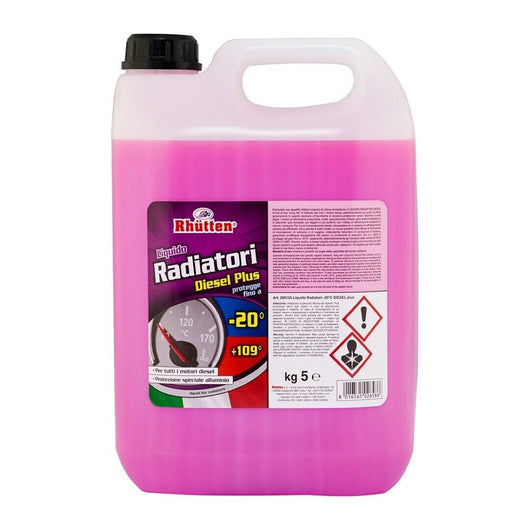 Liquido Radiatori -20C Specifico Per Moto 5 Litri Rhutten - Rhutten