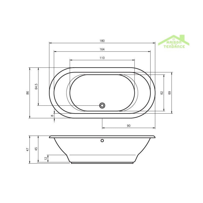 Dispenser Sapone Liquido OMEGA Ottone Cromato 5,5x19,5x8,5cm / 150 ml