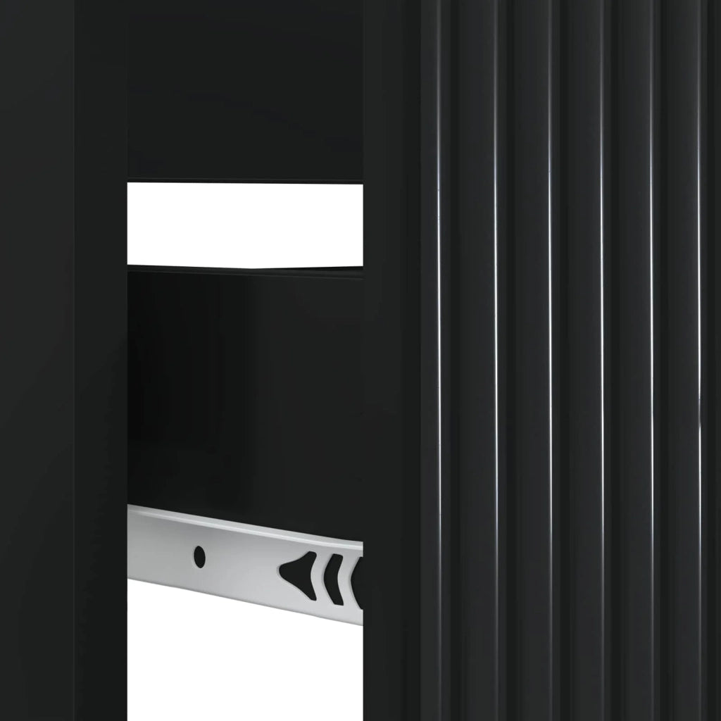 Armadio per Lavabo da Bagno HAARLEM Nero 82 x 41 x 58,5 cm 896796