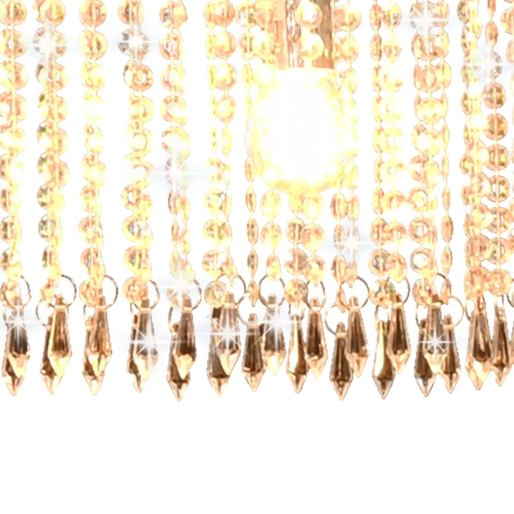 Lampadario con Perle di Cristallo Argento 104 cm E14 CFW9016245