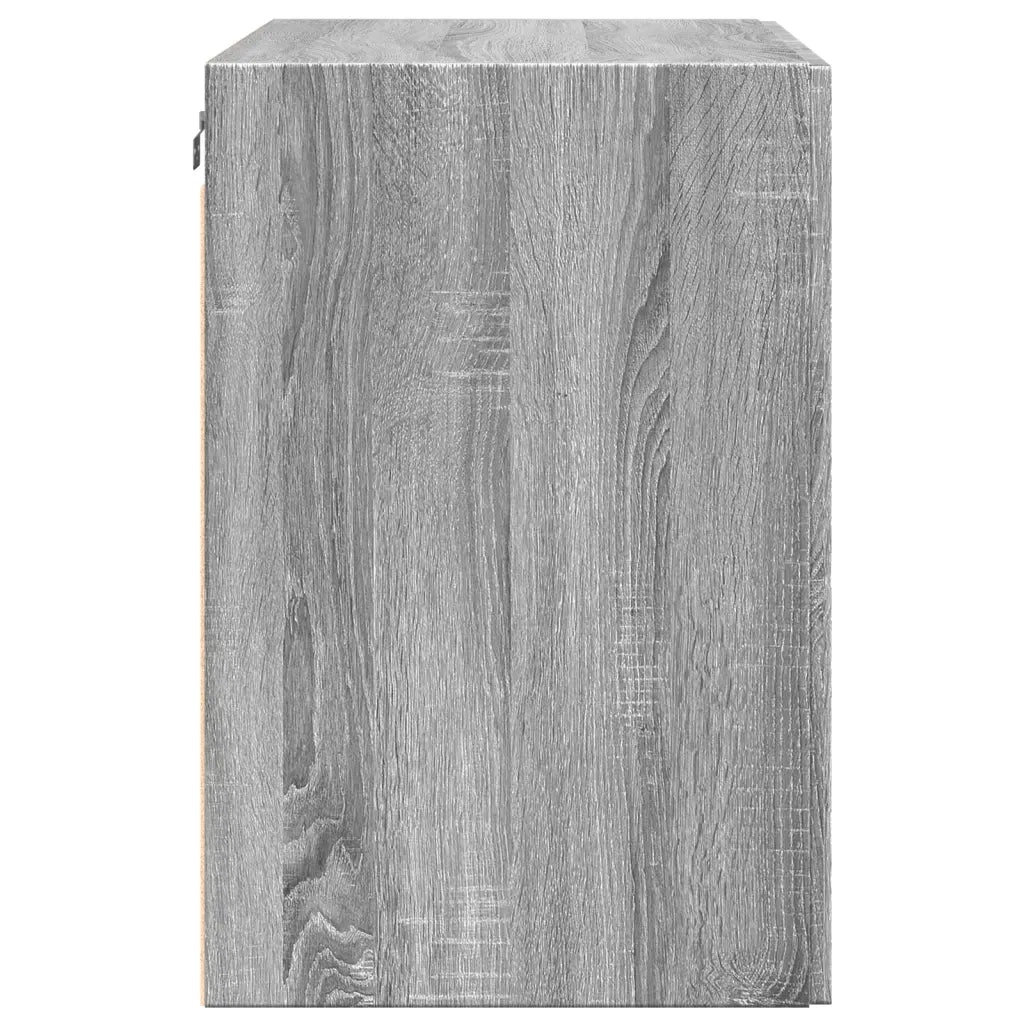 Armadietto a Muro | Mobile a Parete Grigio Sonoma 80x42,5x64cm in Legno Multistrato