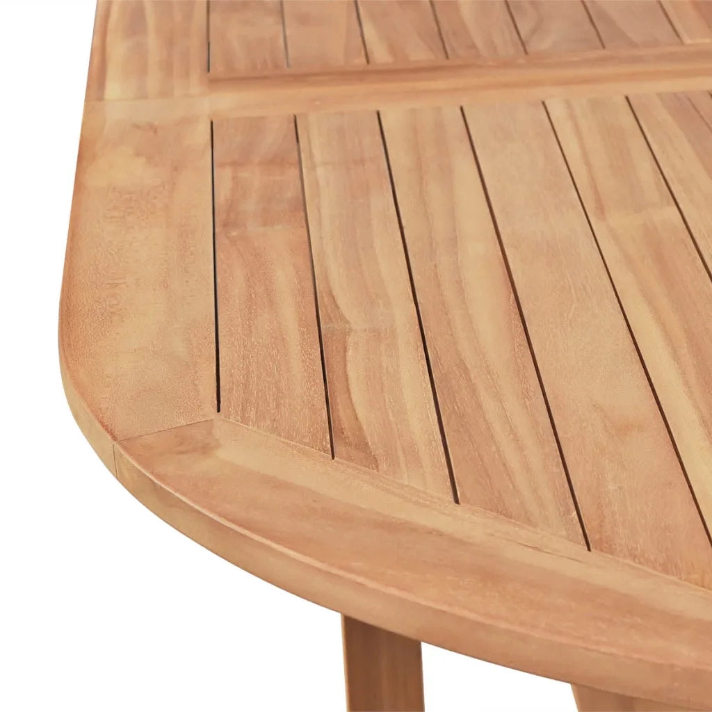 Set da Pranzo da Giardino 7pz Sedie Pieghevoli Massello di Teak 43032