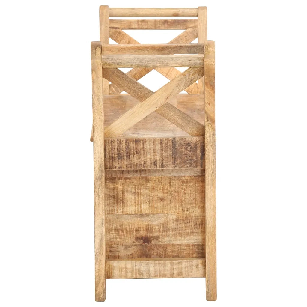 Panca per Ingresso-Sgabello-Panca da Corridoio 103x33x72 cm in Legno Massello di Mango