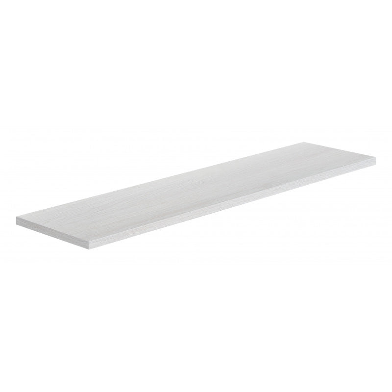 Mensola da Muro, Scaffale Legno, Mensola da Parete, Rovere Sbiancato, 96x23,7x2,3 cm - Smart