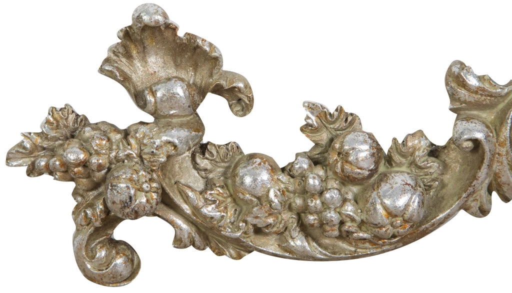 Biscottini Fregio decorativo finitura argento anticato L42xPR3,5xH12 cm molteplici