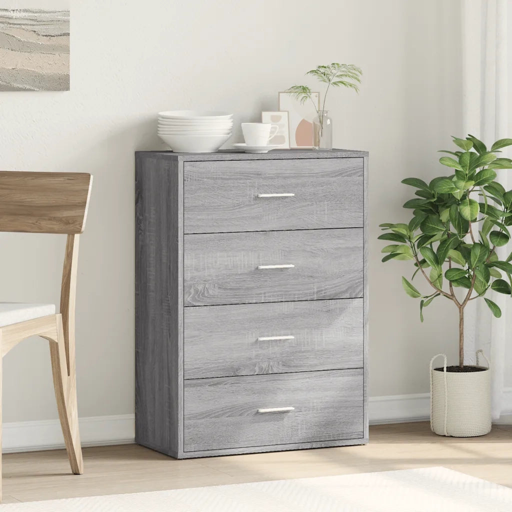 Credenza | Madia | Buffet da pranzo | Armadio da pranzo Grigio Sonoma 60x31x84 cm in Legno Multistrato