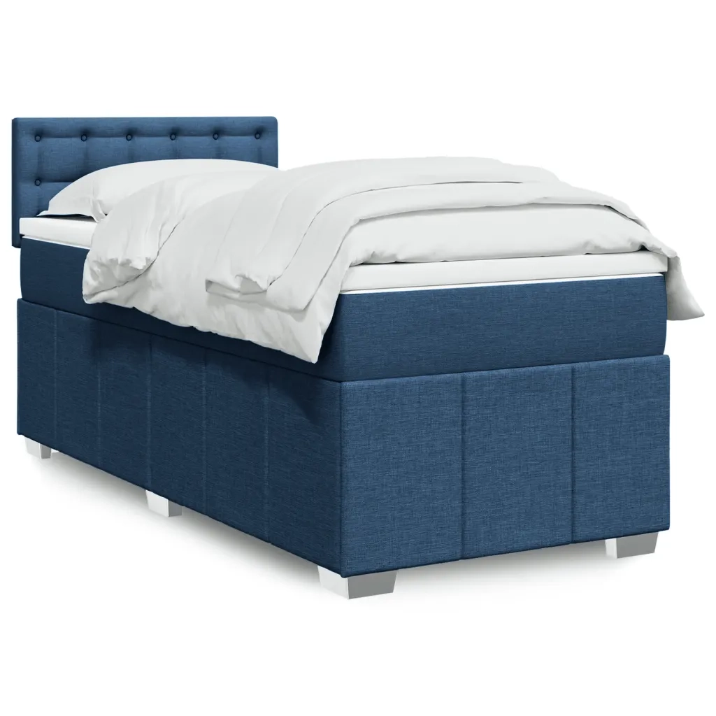 Giroletto a Molle con Materasso Blu 100x200 cm in Tessuto 3289299
