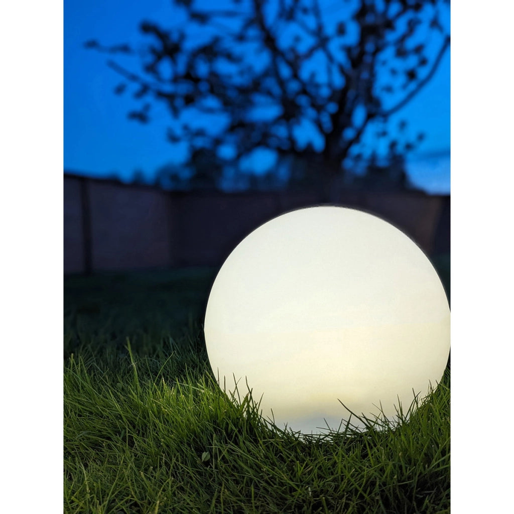 Lampada da Esterno Ricaricabile Lifton, Bianco, Plastica, 25x25x25 cm