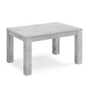 Tavolo allungabile da pranzo 130x90 fino a 250 cm Cemento modello BRIO MADE IN ITALY design moderno ideale per cucina, soggiorno e sala da pranzo
