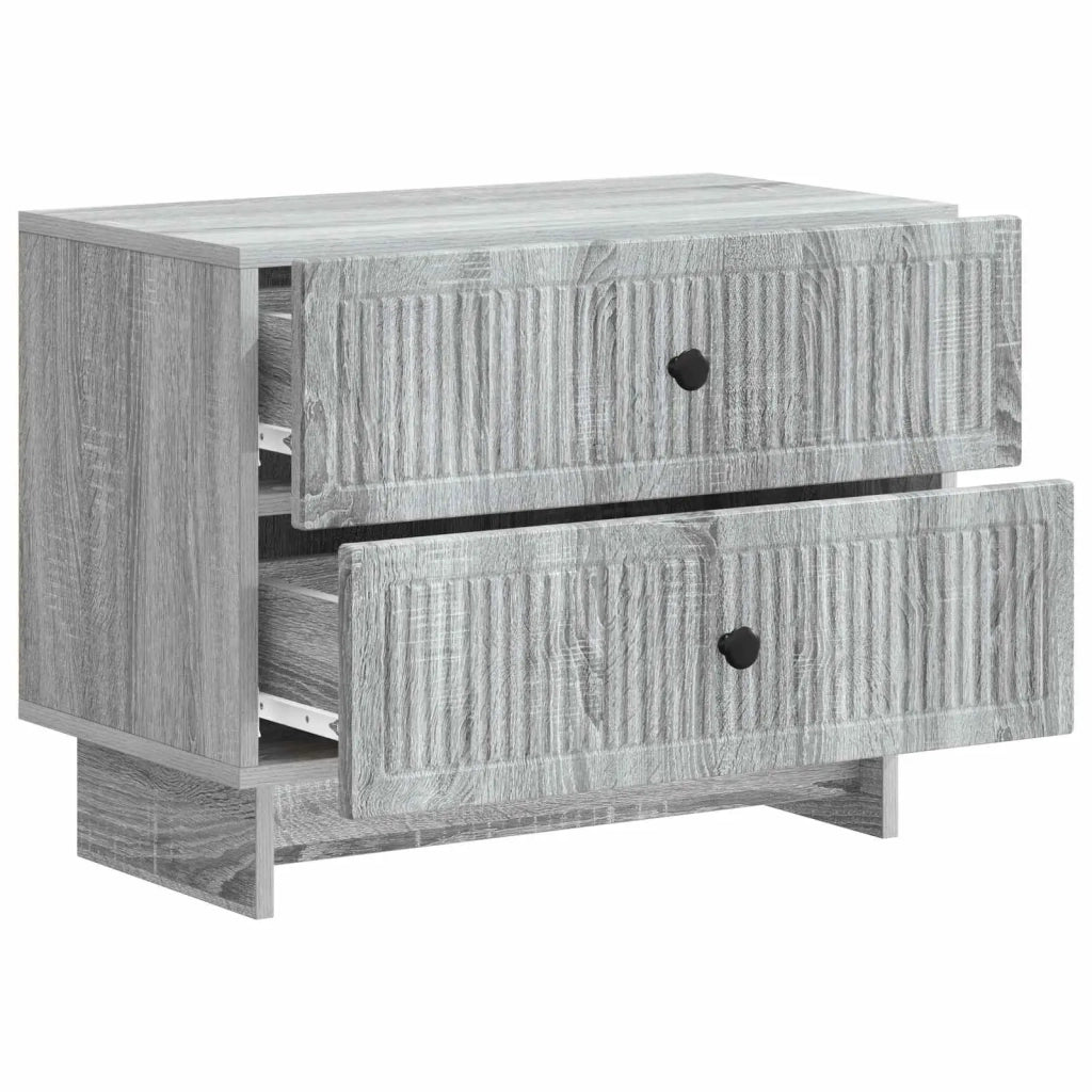 Armadio da Notte con cassetto Grigio Sonoma 62 x 34,5 x 47,5 cm