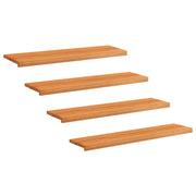 Tappeti per scale 4 pz 120 x 30 x 2 cm Marrone Chiaro 3446207