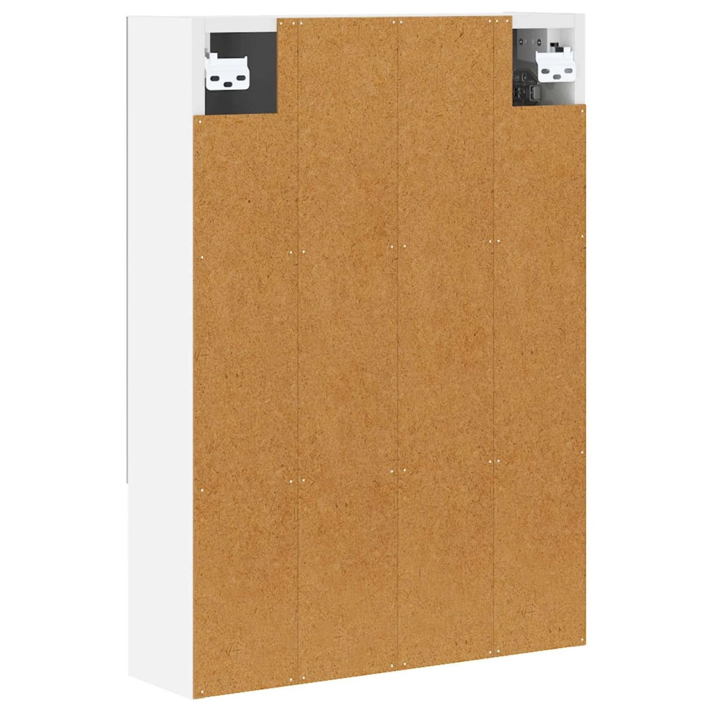 Mobiletto per specchio da bagno Bianco 50 x 14,5 x 70 cm