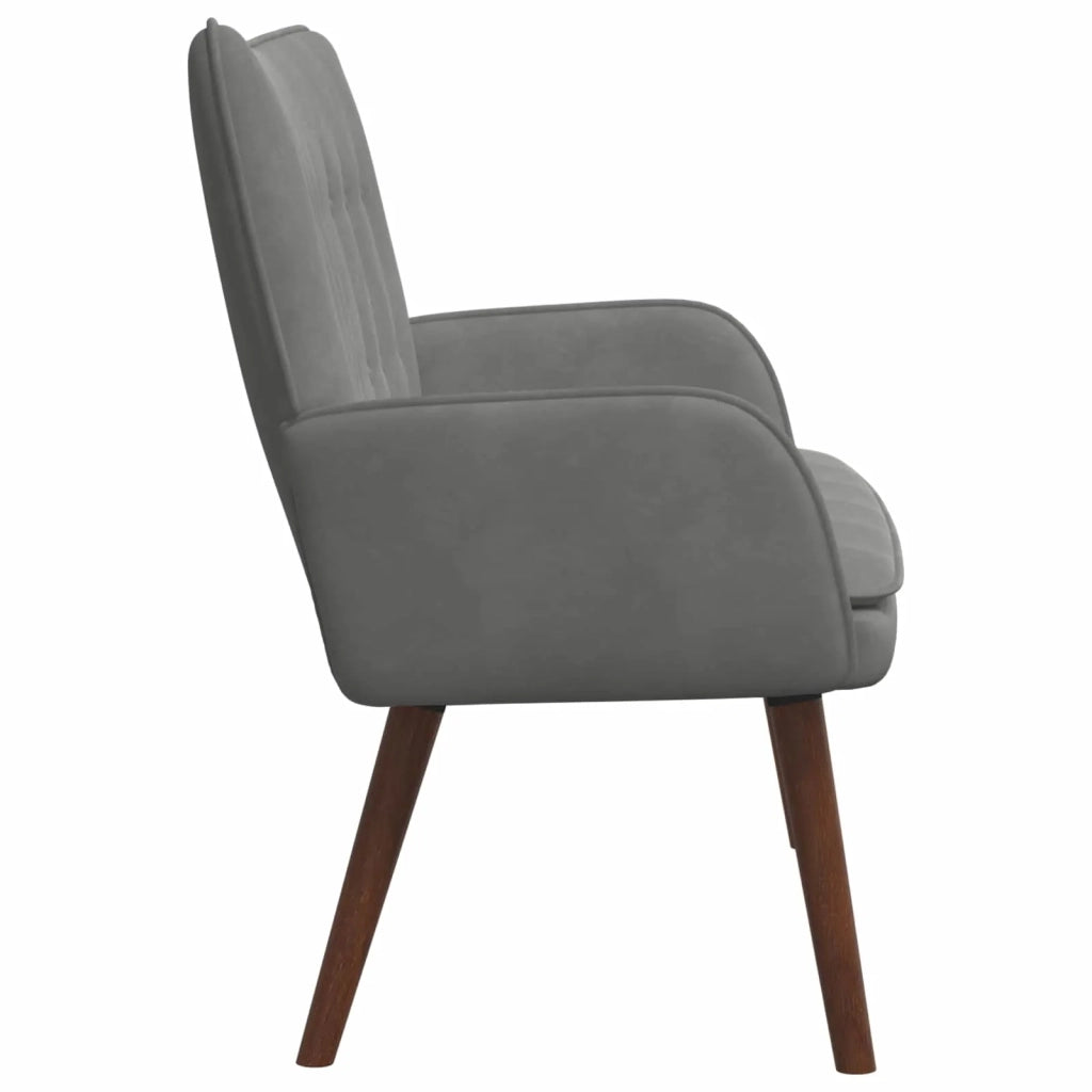 Sofa a Due Posti Grigio scuro 115 x 61 x 87 cm Velluto
