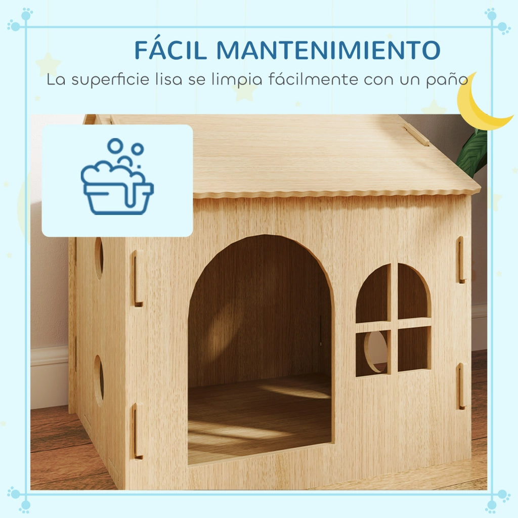 Casetta per Cani e Gatti con Finestra ¨C zephmum ¨C 49.5x41x51 cm