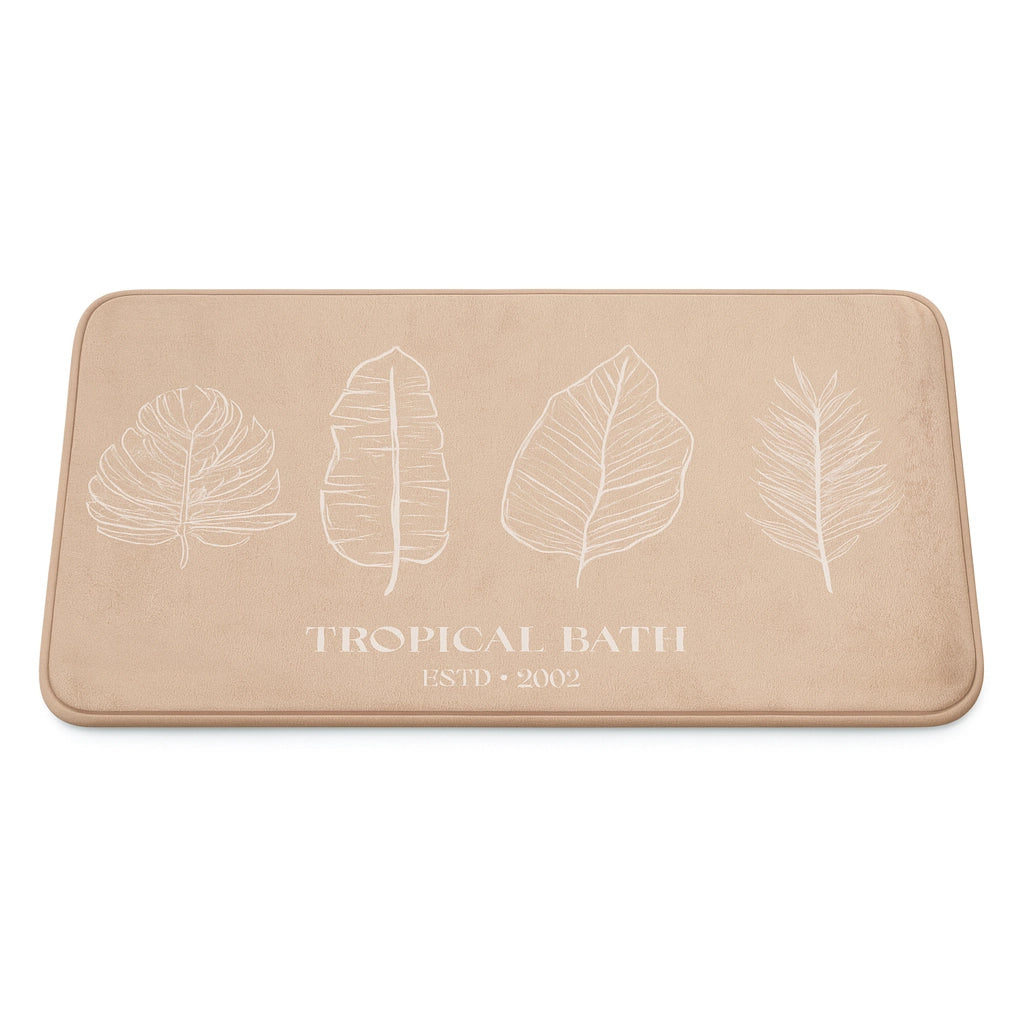 Tappeto da Bagno Beauty Super Assorbente Beauty 60x40 cm (Beige)