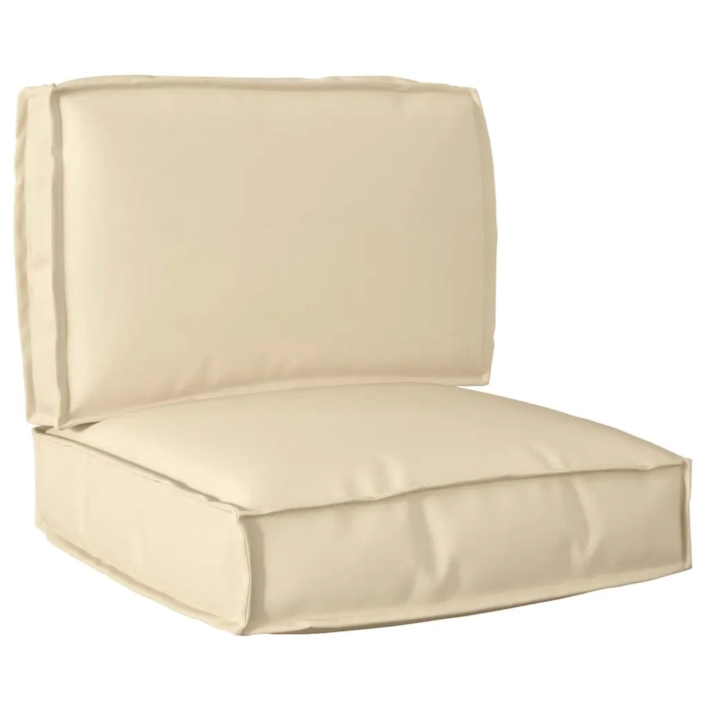 Set di Cuscini per Pallet 2 pcs Beige Tessuto Oxford 3329052