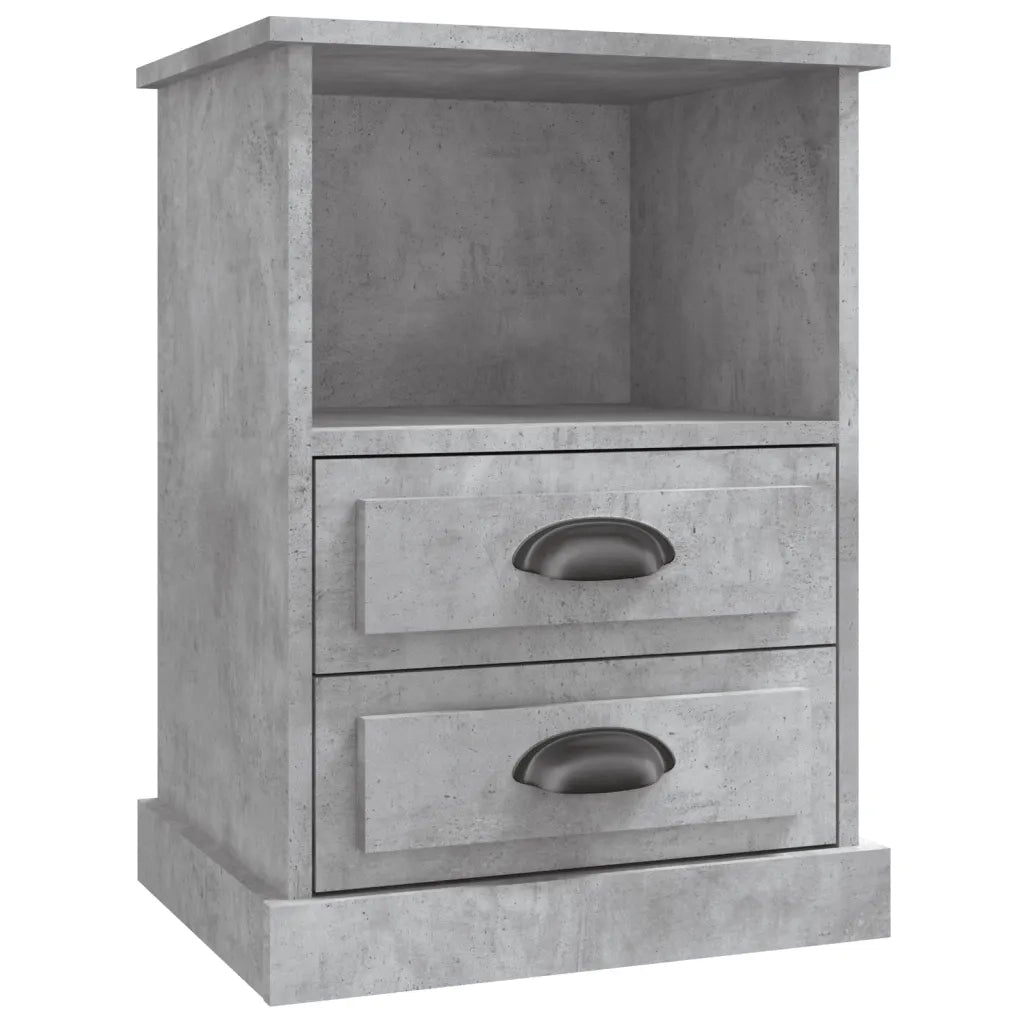 Comodino Grigio Cemento 43x36x60 cmcod mxl 79419