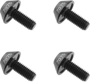 Bout per bicicletta 4 pezzi - M5 lunghezza dell'asse 12 mm - Lega di alluminio - Nero - Leggero/Duraturo - Facile da installare - Viti per bicicletta
