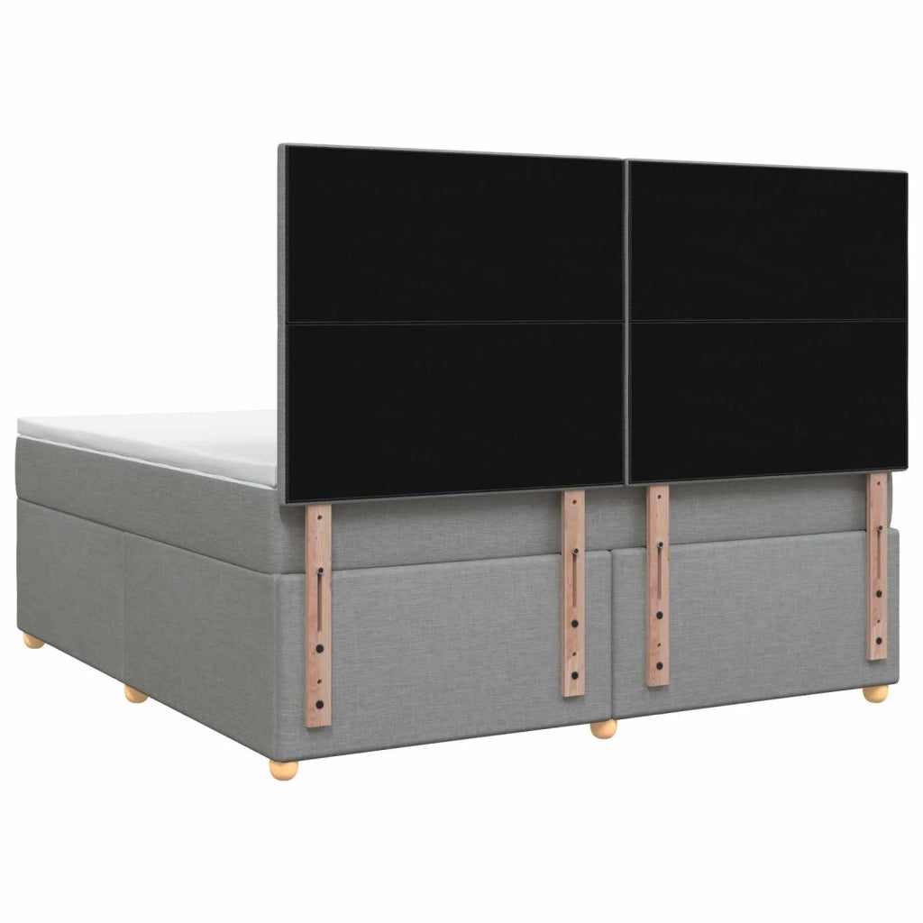 Letto box spring con materasso Grigio Chiaro 160 x 200 cm 3453928