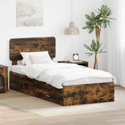 Struttura del letto Rovere fumé 75 x 190 cm Legno multistrato