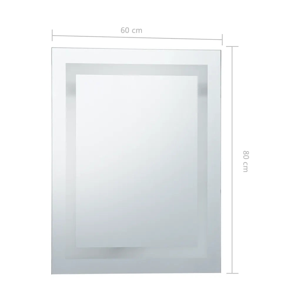 Specchio LED da Bagno con Sensore Tattile 60x80 cm 144730