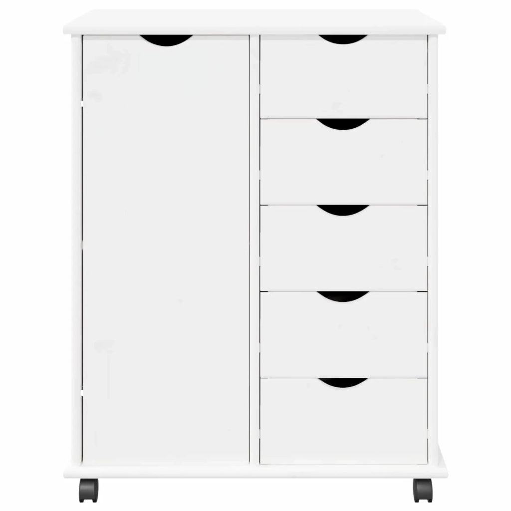 Mobile con Ruote con ruota Bianco 63,5 x 39 x 79 cm 42028361