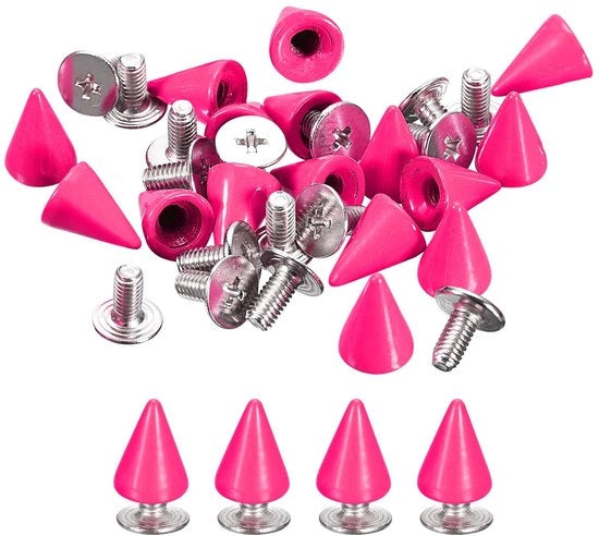 Set di puntoni a forma di sfera da 20 - Viti a coda a martello 7 x 10 mm - Viti metalliche - Viti in acciaio inossidabile - Adatto per abbigliamento/cinture/borse/scarpette