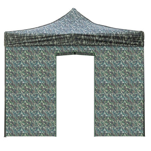 Telo di Ricambio Laterale per Gazebo Pieghevole 3x2m Impermeabile con Porta Avvolgibile Militare