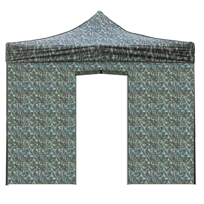 Telo di Ricambio Laterale per Gazebo Pieghevole 3x2m Impermeabile con Porta Avvolgibile Militare