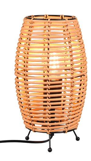 Lampada da Tavolo da Interno Attacco E27 in Tessuto Naturale