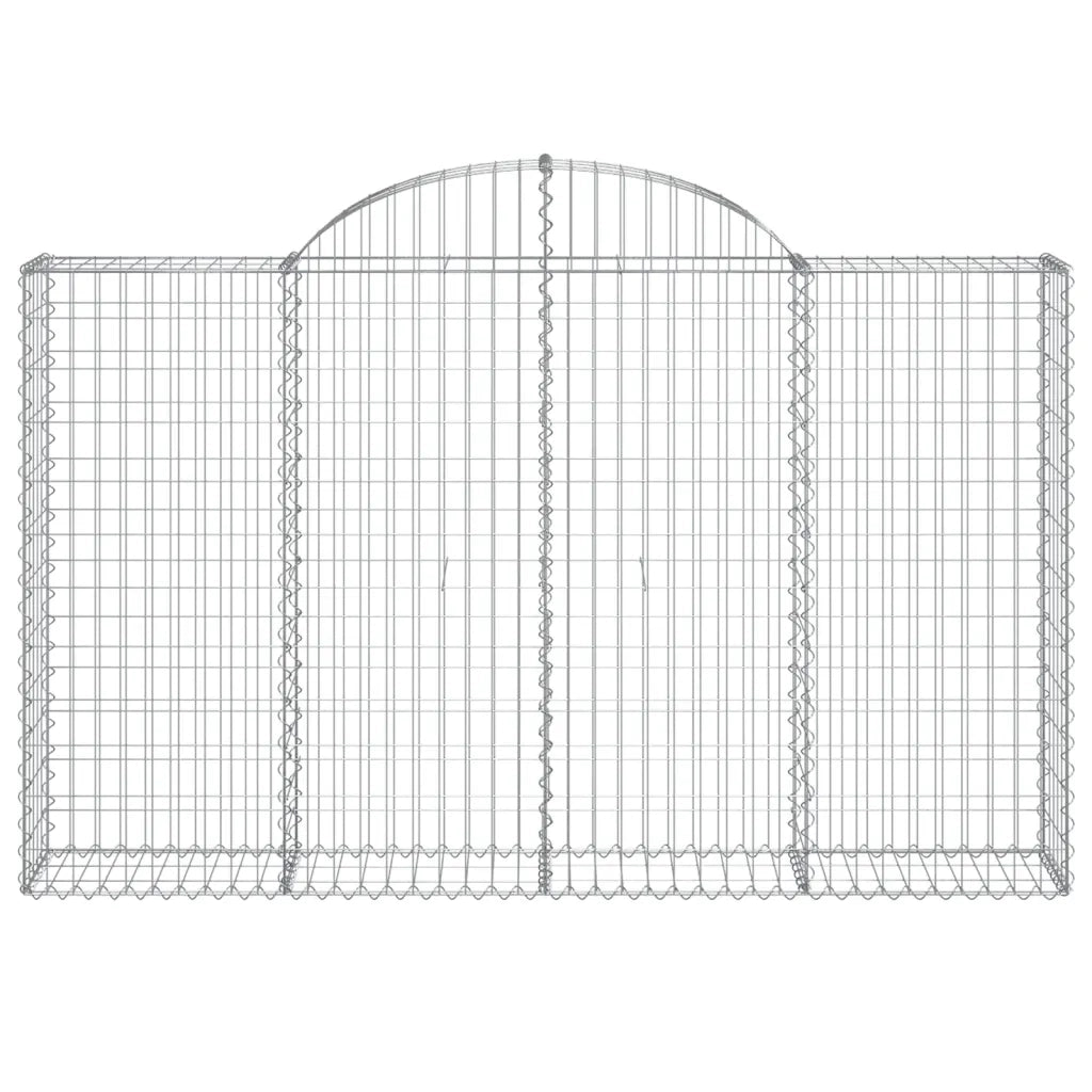 Cesti Gabbioni ad Arco 13 pz 200x30x120/140 cm Ferro Zincato 3146142