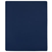 Lenzuola con Angoli Jersey 2pz Blu Marino 160x200 cm Cotone 136237