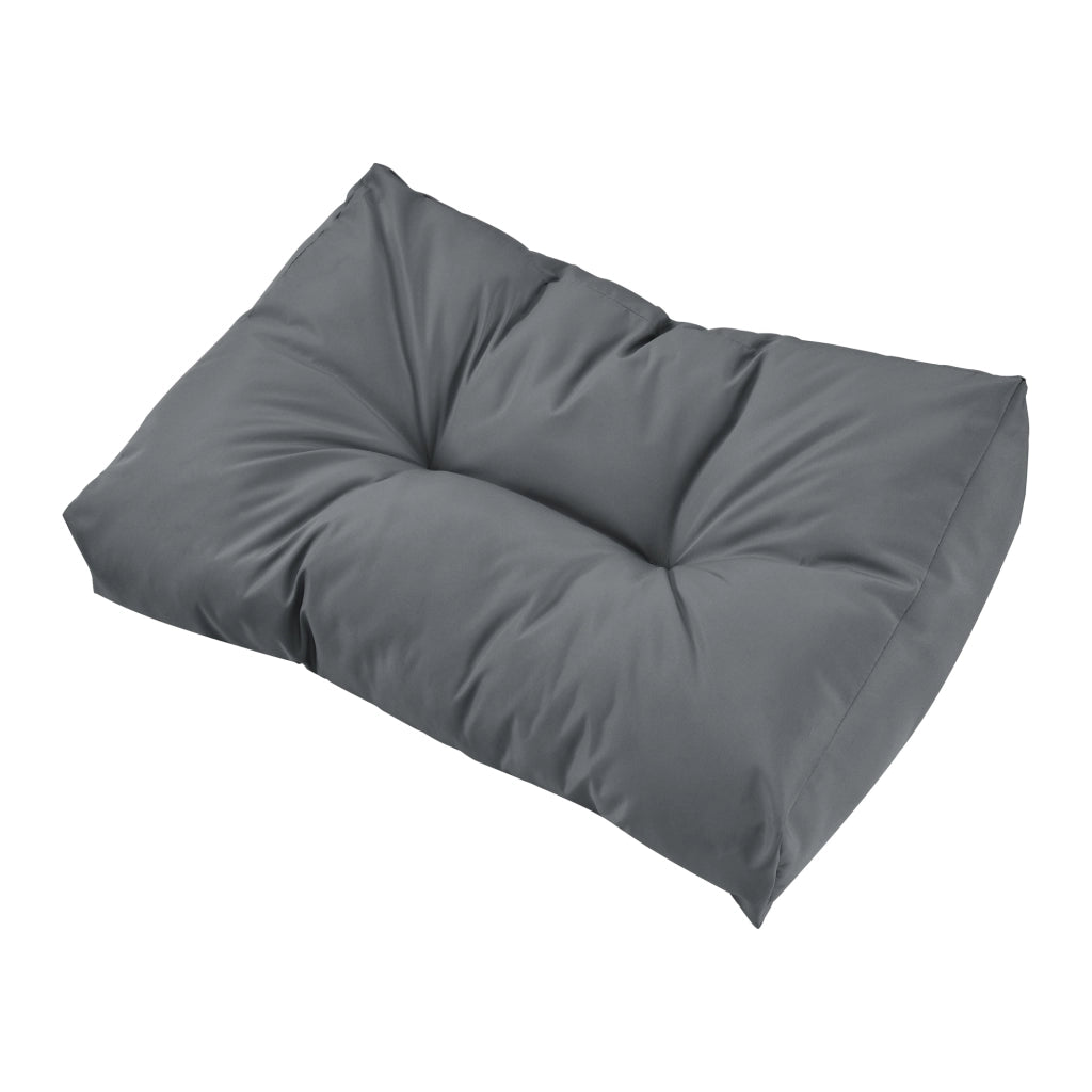 [en.casa] Cuscini per paletta euro-sofá tavolozze - set di 3 - cuscino seduta + cuscino schienale [grigio chiaro] Divano