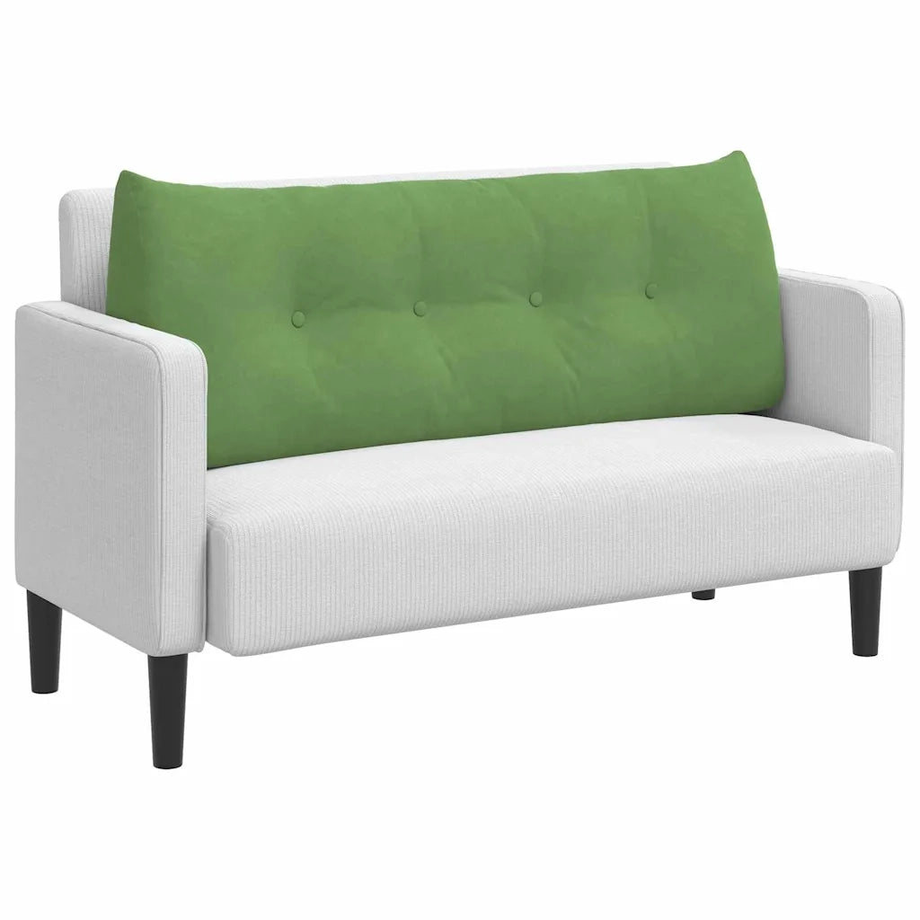 Cuscino per Schiena Verde chiaro 120 x 24 x 50 cm Velluto