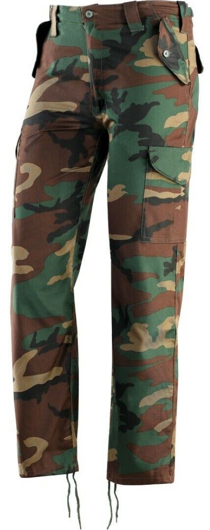 Pantalone Militare Multitasche Mimetico Taglia M - Fab