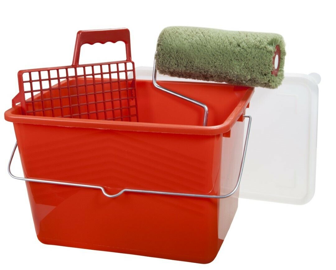 Kit Secchio Plast.Con Coperchio+Rullo Nylo - Pennellificio 2000